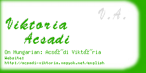 viktoria acsadi business card